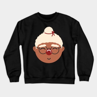 Cute Brown Indian Desi Mrs Claus Santa Claus Matching Couple Christmas Crewneck Sweatshirt